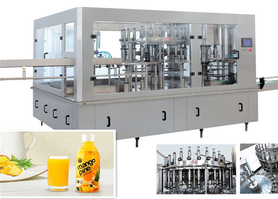 China Elektrische gefahrene flüssige Füllmaschine Monoblock/Mango-Saft-abfüllende Ausrüstung fournisseur
