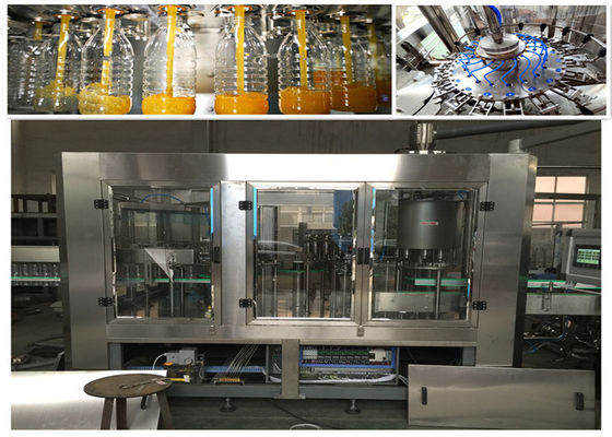 automatische Flaschen-Füllmaschine des Haustier-6000BPH, füllende und mit einer Kappe bedeckende Maschine Monoblock fournisseur